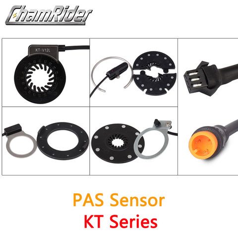ChamRider-Sensor de asistencia para Pedal KT PAS, accesorio V12L D12L BZ-4(8) BZ-10C Julet, conector impermeable, 6 imanes, sensores duales de pasillo, 12 señales ► Foto 1/6