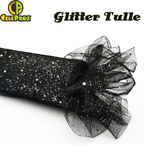 15cm 25 yardas tul brillo rollo brillante brillo lentejuelas malla de tul de fiesta DIY manualidades falda de Tutu de boda suministros de fiesta de cumpleaños ► Foto 1/6