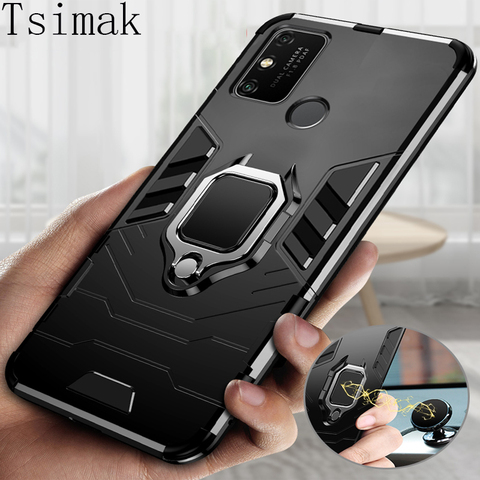 Funda armadura a prueba de golpes para teléfono móvil Huawei, carcasa trasera a prueba de golpes para Huawei P20 P30 P40 Pro Mate 20 Honor 10 10i 20i 8A 8X 8S 9A 9S 9C 9X 10X Lite E ► Foto 1/6