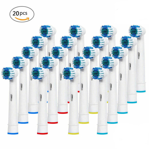 Nuevo 20 piezas/4pcs cabezas de cepillo de dientes de reemplazo cepillo eléctrico apto para Oral B Braun modelos de triunfo limpieza precisa venta al por mayor ► Foto 1/6