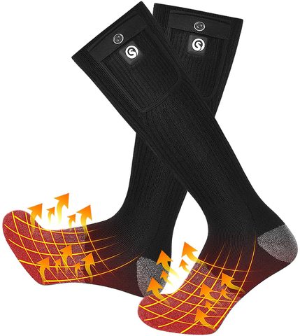 Savior calefactables-Calcetines para hombre y mujer, calcetín calefactor eléctrico cálido para invierno con batería recargable ► Foto 1/6