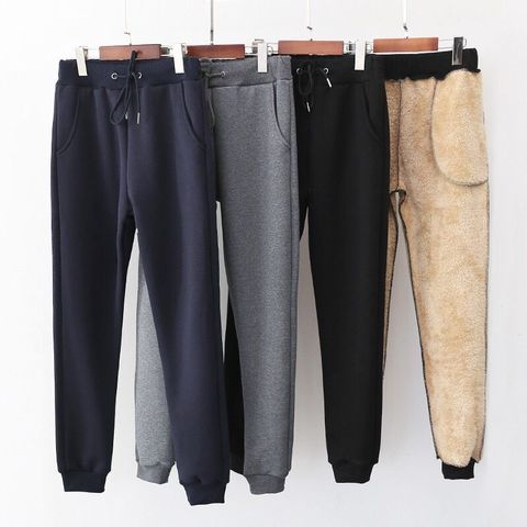 Pantalones holgados informales para mujer, calzas cálidas y largas, prendas de vestir de cintura alta, harén sólidos, 2XL, para invierno, 2022 ► Foto 1/6