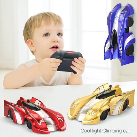 Coche de escalada con control remoto y luces intermitentes para niño, vehículo de radiocontrol para escalada por pared, juguete de RC compacto acrobático, regalo para niño ► Foto 1/6