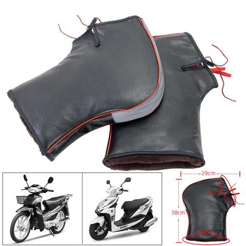 Guantes para manillar de motocicleta, mitones a prueba de viento, calentador de manos, impermeable, cálido, manguitos para manillar de motocicleta ► Foto 1/6