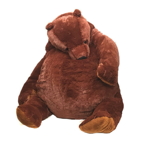 VIP-oso de peluche suave de 100cm para niños, oso marrón oscuro, almohada grande, cojín de Animal, regalo de cumpleaños ► Foto 1/6