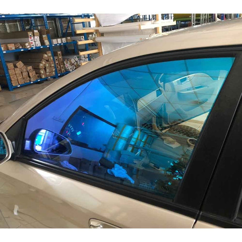 Tinte de ventanilla parasol de coche película de tinte Solar VLT65 % adhesivo de ventana de coche parabrisas de automóvil 50x200cm personalizado ► Foto 1/6