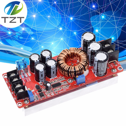 Módulo de fuente de alimentación de aumento, convertidor de CC TZT de 1200W, 20A, con salida de 8-60V, 12-83V ► Foto 1/6