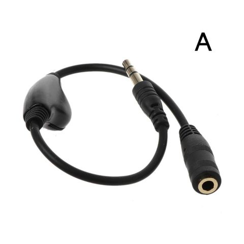 Cable de extensión auxiliar de 3,5mm y 3,5mm con conector AUX, Cable de Audio estéreo con auricular, Control de volumen, Cable de auriculares para ► Foto 1/4