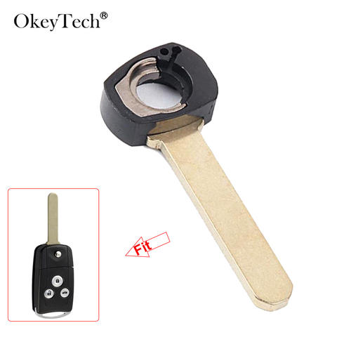 Okey Tech-llave abatible de coche plegable llave de Control remoto, llave de Metal de repuesto para Honda Civic Accord Jazz CRV Acura sin cortar, hoja en blanco ► Foto 1/6