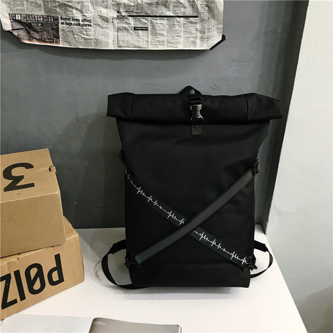 Mochila de viaje para hombre, morral masculino de gran capacidad, estilo Hip Hop, ideal para la universidad, 2022 ► Foto 1/1