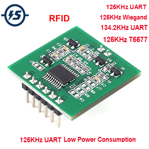 Módulo lector de tarjetas inalámbrico RFID UART, controlador sin contacto con antena, 125KHz/134,2 KHZ, T5577 para acceso de estacionamiento ► Foto 1/6