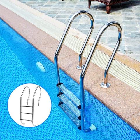Escalones de escalera para piscina Pedal antideslizante de repuesto de acero inoxidable para escalera, para piscina (sin reposabrazos), 1 Uds. ► Foto 1/1