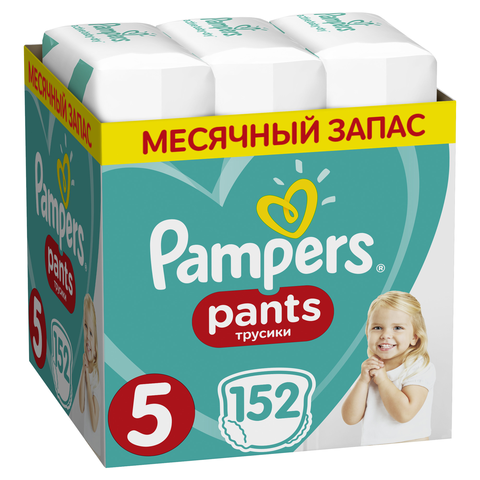 Pampers bragas pantalones 12-17 kg, tamaño 5, 152 Uds pañales para niños Pampers activo bebé pañales desechables ► Foto 1/5