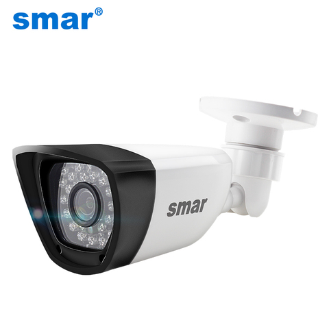 Cámara Smar H.265 POE 2MP IP impermeable para exteriores CCTV 1080P 20fps HD 720P H.264 cámara de red Bullet 2,8mm lente ancha P2P Onvif ► Foto 1/6
