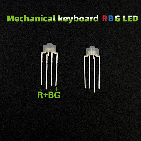 Luz LED para teclado mecánico, lámparas RBG RGB de 4 pines a todo color para teclado kailh OTM Gateron Greetech, 10 Uds. ► Foto 1/6