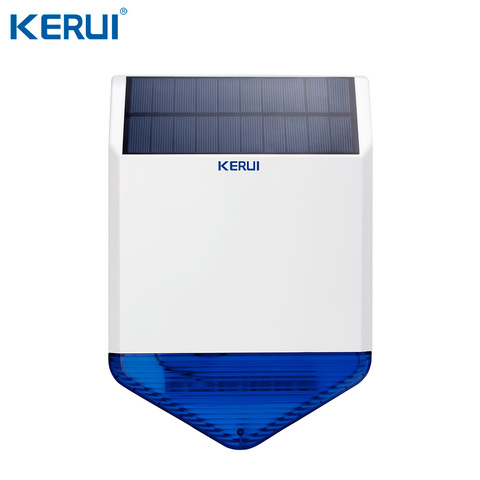 KERUI-sirena Solar inalámbrica SJ1 para exteriores, sistema de alarma GSM, Flash estroboscópico de seguridad, resistente al agua ► Foto 1/2