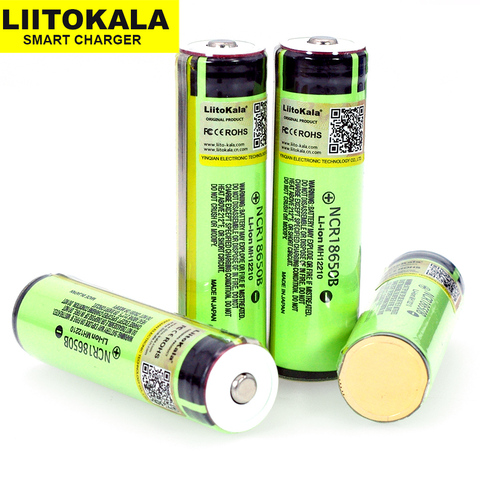 Liitokala-batería de litio recargable ncr18650b, 3,7 v, 3400mah, 18650, adecuada para linterna (sin pcb), equipo de Banco de energía ► Foto 1/4