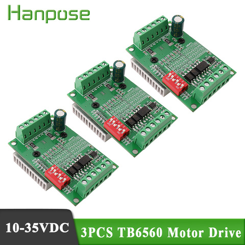 Controlador de Motor paso a paso para enrutador CNC TB6560 10V-35VDC, 32 segmentos, versión mejorada NEMA23 57, motor de serie de pasos 3 uds. ► Foto 1/1