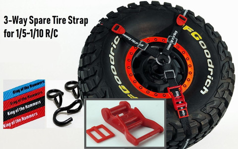 RC neumático de repuesto correa de fijación Anti-Slip cinturón para 1/10 TRAXXAS LOSI Axial de 90048 modelo escalada coche recto puente corto tarjeta RC coche ► Foto 1/6