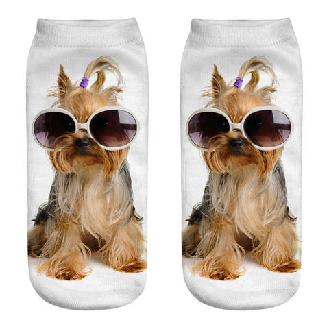 Calcetines para perros con impresión en 3D de moda, Chihuahua, Husky, Bichon, Canine, Labrador, Retriever Golden Retriever, perro pastor Samoyed ► Foto 1/1