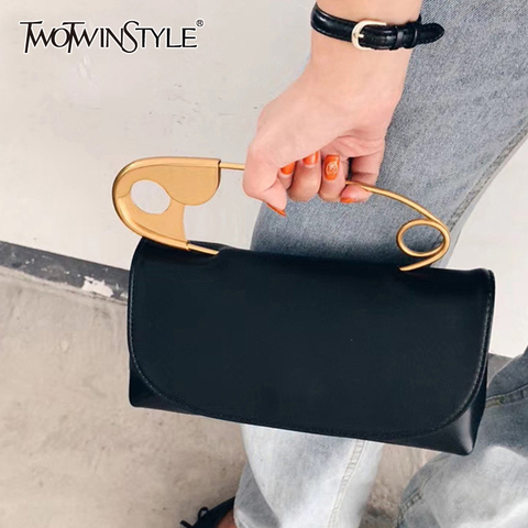 TWOTWINSTYLE-Cinturón de cuero sintético para mujer, cinturón de Color Irregular con Pin de retazos, accesorios de verano 2022 ► Foto 1/6