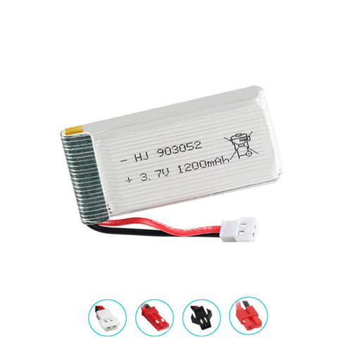 Batería lipo de 3,7 V, 1200mah para KY601S, Syma X5, X5c, X5SC, X5SW, M18, H5P, cuadricóptero a control remoto, batería recargable de 903052 3,7 V, 1 Uds. A 5 uds. ► Foto 1/3