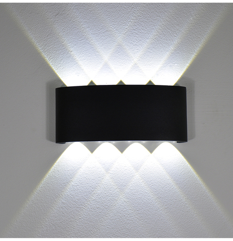 Lámparas LED de pared para exteriores, lámparas de pared de estilo nórdico moderno, impermeable, para sala de estar, porche y jardín, AC90-260V, 2W, 4W, 6W, 8W ► Foto 1/2