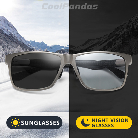 Gafas De Sol fotocromáticas cuadradas para hombre y mujer, lentes De Sol polarizadas, antiluz azul, para conducir, 2022 ► Foto 1/6