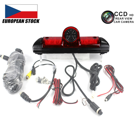 Cámara de visión trasera Led CCD con luz de freno de coche para FIAT DUCATO X250, CITROËN JUMPER III, Peugeot BOXER III, cámara de visión trasera de respaldo para coche ► Foto 1/6