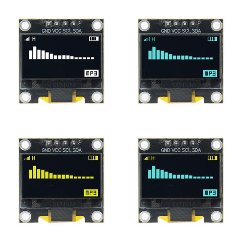 Oled de 0,96 pulgadas de la CII en serie Blanco Módulo de pantalla OLED 128X64 I2C SSD1306 12864 monitor de pantalla LCD para Arduino ► Foto 1/5