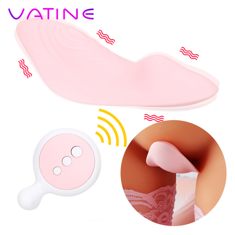 VATINE-estimulador de clítoris portátil, vibrador para bragas, Control remoto inalámbrico, vibrante, Invisible, Juguetes sexuales huevos para mujer ► Foto 1/6