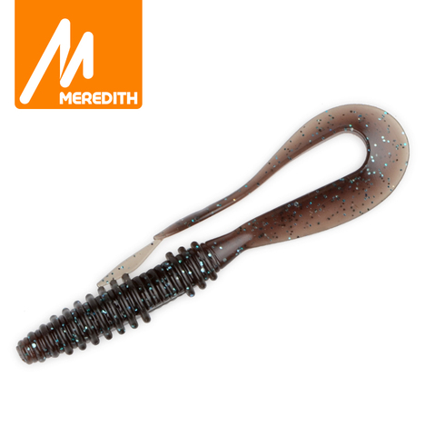 Meredith loco Wag 7,5 cm 1,8g 20 piezas cebos blandos para pesca Pesca artificial suave cebo depredador abordar atrae a la pesca suave señuelos ► Foto 1/6