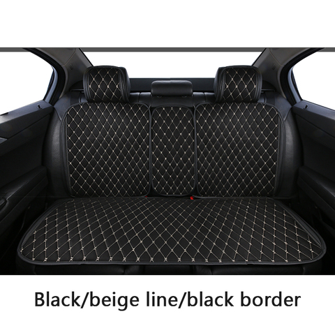 Cojín universal de ante para asiento trasero de coche, capa de lujo para interior de coche, color negro, adecuado para la mayoría de asientos de coche ► Foto 1/6