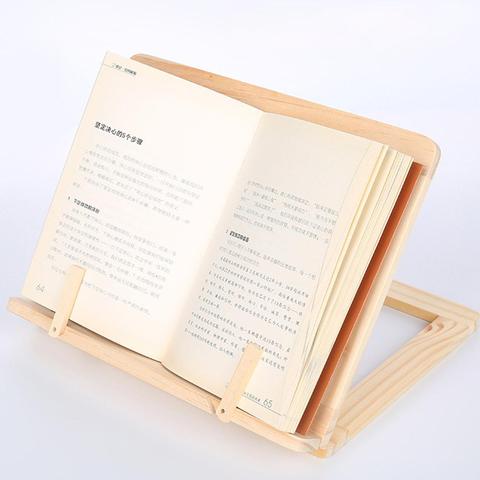 Soporte portátil de madera para lectura de libros soporte de estantería para Tablet, para PC Soporte, atril, mesa de madera, caballete de dibujo, multifunción ► Foto 1/5