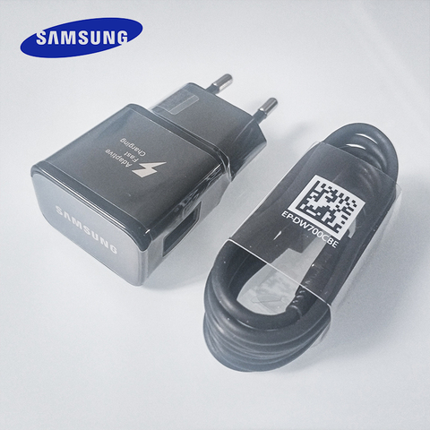 Cargador rápido para móvil, cable de carga rápida tipo C para Samsung Galaxy, S10, S8, S9 Plus, Note 10, 9, 8 Plus, adaptador de corriente USB 9V1.67A ► Foto 1/6