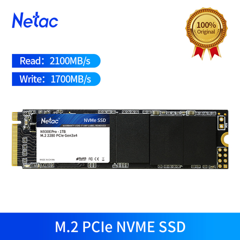 Netac M.2 SSD M2 1TB 500GB 250GB PCIe NVME unidad de estado sólido SSD M2 2280 disco duro interno HDD para computadora portátil, Netbook de escritorio ► Foto 1/6
