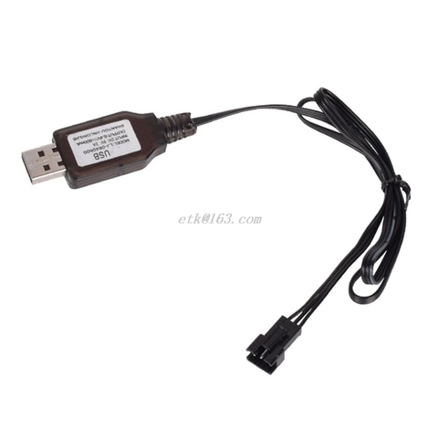 Cargador de batería de iones de litio de 6,4 v/7,4 V y 500mA, SM-3P de juguetes a control remoto, Cargador USB portátil positivo para SM-3P ► Foto 1/6