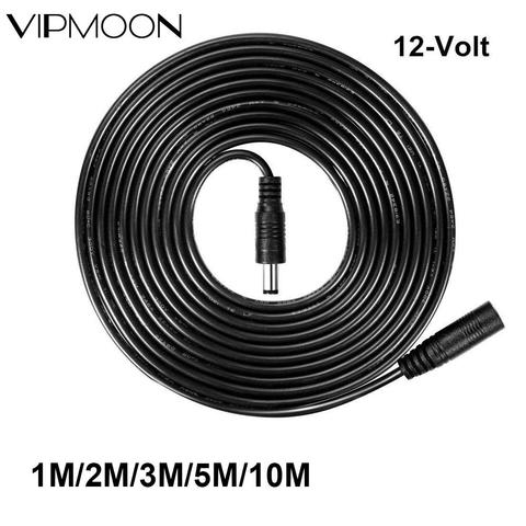 12V DC Cable de extensión de 5,5*2,1mm macho de alimentación hembra Cable 1m 2m 3m M 5M 10m DC conector para cinta de luz LED adaptador de cámara de CCTV ► Foto 1/6