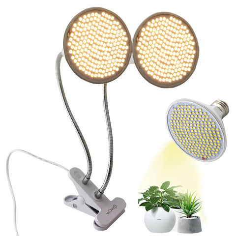 Fito-Lámpara de espectro completo para cultivo de flores en el hogar, fitoamplificador con Clip para interiores, vegs cultivo, 200 luz LED para cultivo de plantas ► Foto 1/6