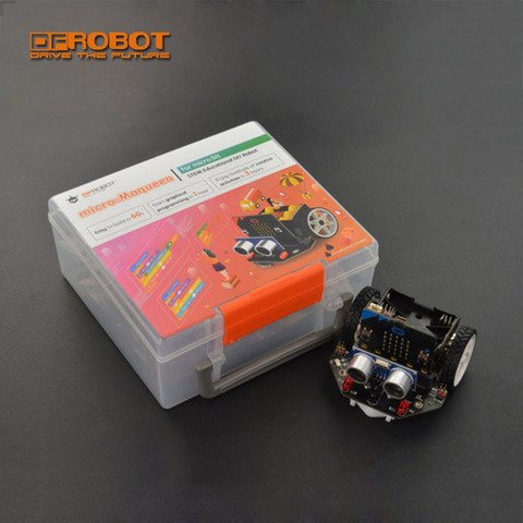 DFRobot Micro: Maqueen micro: bit programación gráfica Robot plataforma móvil inteligente coche línea de apoyo, luz ambiental ► Foto 1/6