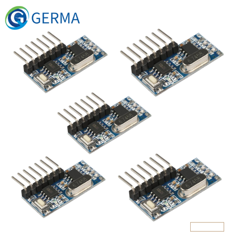 GREMA-Módulo Decodificador de código de aprendizaje, receptor RF de 433 mhz, 433 mhz, salida inalámbrica de 4 canales para controles remotos, codificación 1527 2262, 5 uds. ► Foto 1/6