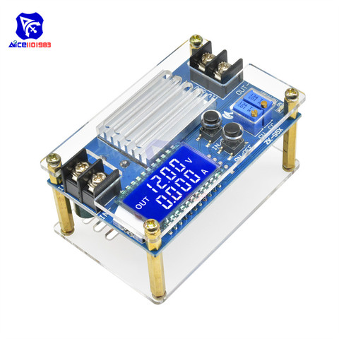 Diymore-módulo de fuente de alimentación de 9 -45V CC a 10 -50V 5A, adaptador de Boost ajustable, convertidor de CV/CC, pantalla LCD con funda, DC-DC ► Foto 1/6