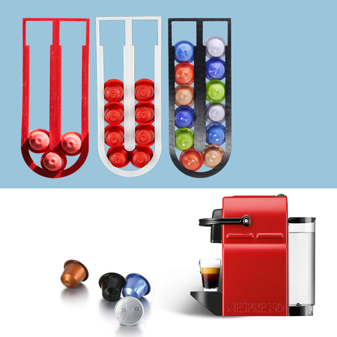 Cajón de almacenamiento Nespresso, 10 cápsulas Nespresso, soporte para cápsulas de café, estante de Metal para cocina, organizador para cajones, novedad de 2022 ► Foto 1/6