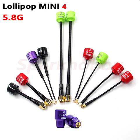Nuevo Lollipop 4 5,8G 2.8Dbi MINI FPV RHCP Antena SMA/RP-SMA/MMCX/UFL antena de alta ganancia transmisor RC ReceiverRacing Drones ► Foto 1/1