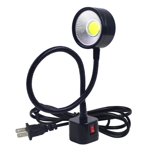 COB LED Super Bright ropa, luz de la máquina de costura Lámpara de trabajo de imán Flexible multifuncional para banco de trabajo torno del taladro prensa ► Foto 1/4