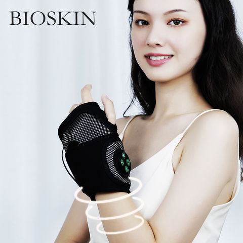 BIOSKIN-muñequera inteligente de compresión de mano, masajeador de aire, calefacción eléctrica multifuncional, alivio del dolor de manos y vibración ► Foto 1/6