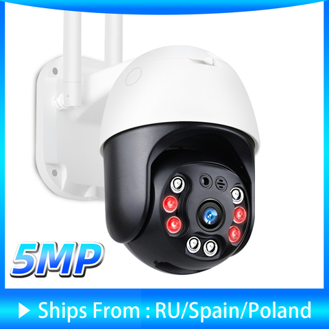 Cámara IP de seguridad para exteriores, videocámara de 5MP, HD, 1080P, PTZ, WiFi, seguimiento automático, vigilancia CCTV para el hogar, red H.265, Audio bidireccional, Onvif ► Foto 1/6