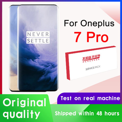 Pantalla Original de 6,67 pulgadas para móvil, montaje de digitalizador con pantalla táctil para Oneplus 7 Pro, LCD AMOLED ► Foto 1/3