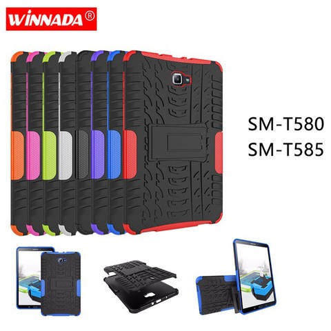 Funda para Samsung GALAXY Tab A A6 10,1, 2016, T580, T585, T580N, T585N, 10,1 pulgadas, TPU + PC, cubierta de soporte A prueba de golpes ► Foto 1/6