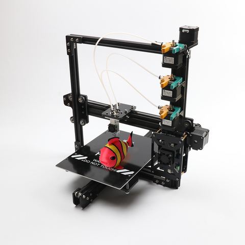 HE3D el más nuevo EI3 triple gran tamaño de impresión 3 en 1 out extrusor 3D kit de impresora con 2 rollos de filamento + tarjeta SD como regalo ► Foto 1/6